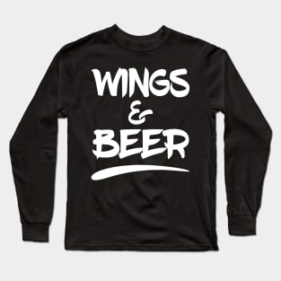 Wings & Beer Long Sleeve T-Shirt